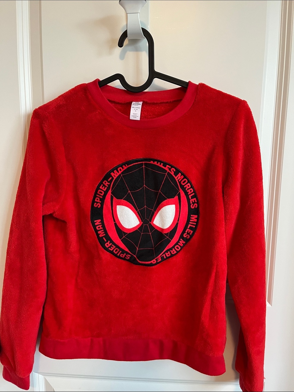 Marvel Red Spider-Man Miles Morales Fleece Sweatshirt